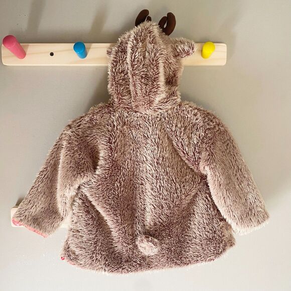 NWOT Baby Gund Whimsy Wishes Reindeer Cape Coat 6-18m - Picture 8 of 8